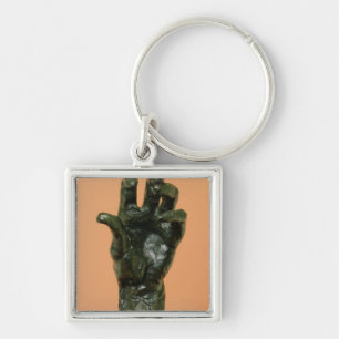 Große links Hand (Bronze) Schlüsselanhänger