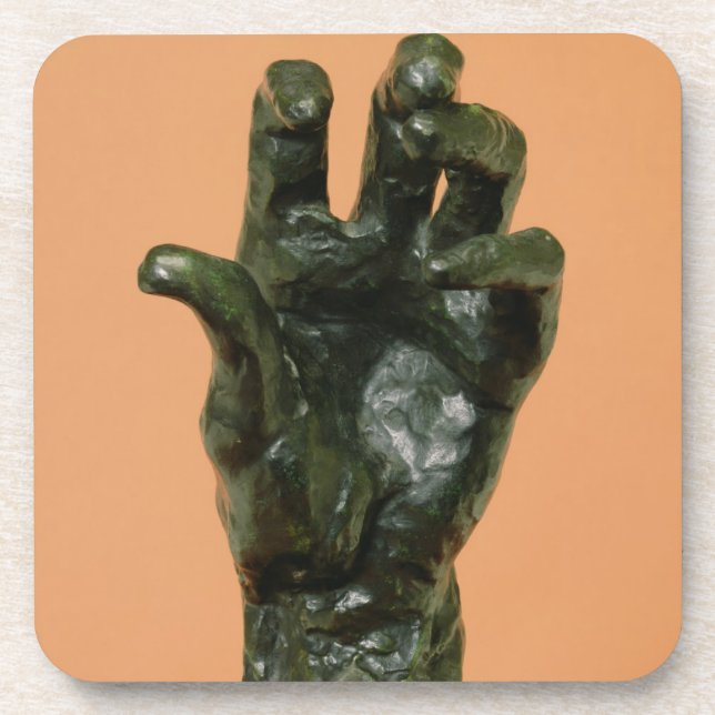 Große links Hand (Bronze) Untersetzer (Vorderseite)