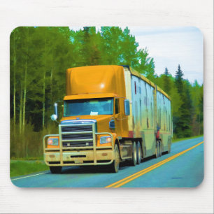 Große Lkw- und Autobahntechnik für Lkw-Liebhaber Mousepad