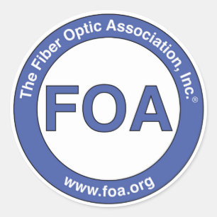 Große Logoaufkleber FOA Runder Aufkleber