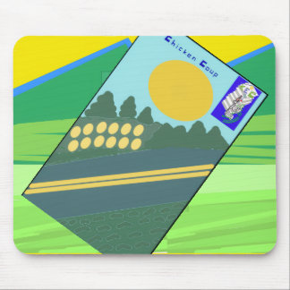 Große lustige Eier überqueren die Straße Mousepad
