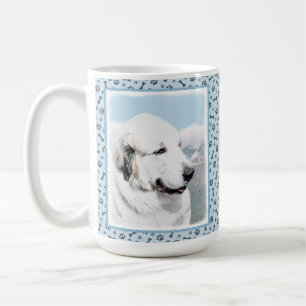 Große malende Pyrenäen - ursprüngliche Hundekun Kaffeetasse