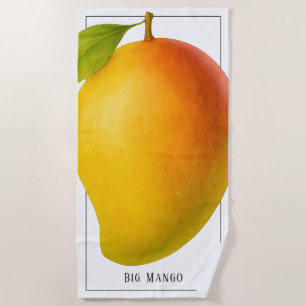 Große Mango, süße Frucht und Name Strandtuch
