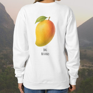 Große Mango, süße Frucht und Name Sweatshirt
