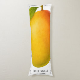 Große Mango, süße Frucht und Worte Seitenschläferkissen
