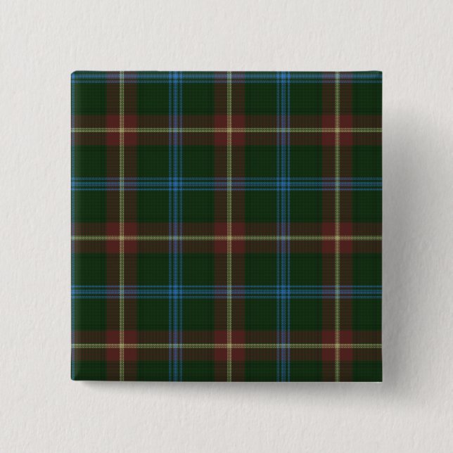 Große Manitoba-Tartan Button (Vorderseite)