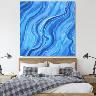 Große Marmorwand Art Deco Leinwanddruck