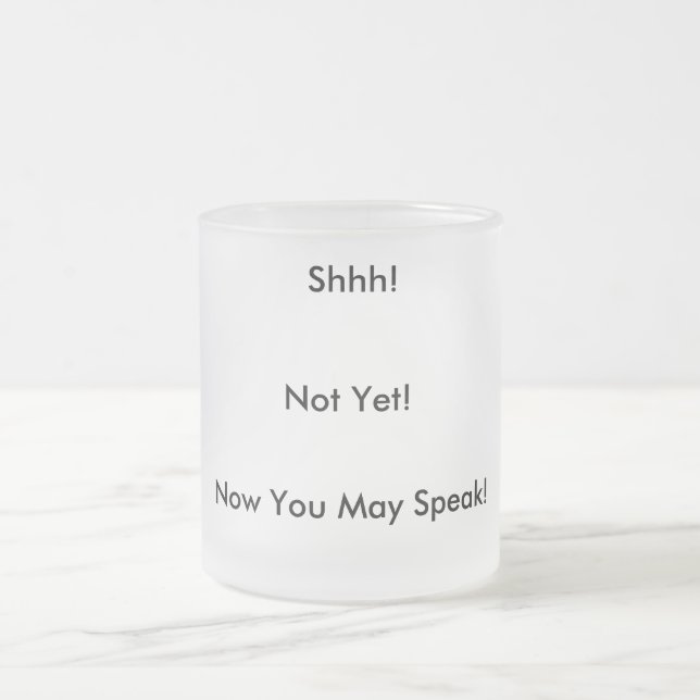 Große mattierte Kaffee-Tasse Mattglastasse (Mittel)