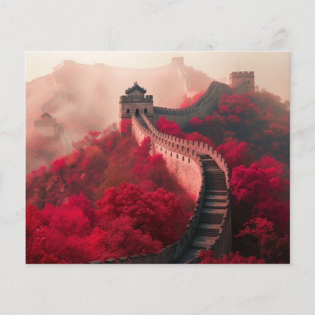Große Mauer der China im Herbst - Landschaftlich R Flyer (Vorne)