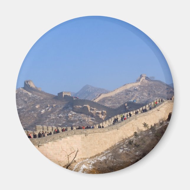 Große Mauer der China im Winter Magnet (Vorne)