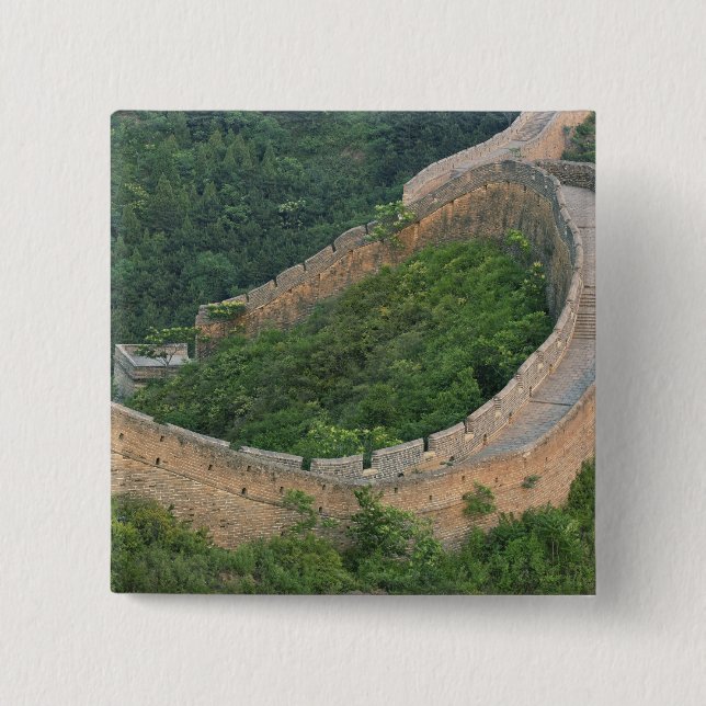 Große Mauer der China in Jinshanling, China. Button (Vorderseite)