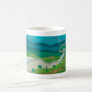Große Mauer der China Kaffee Tasse