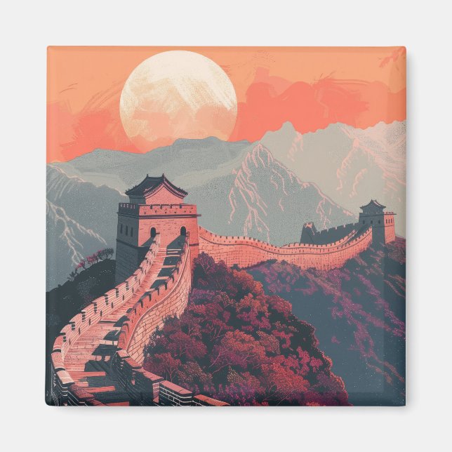 Große Mauer der China Magnet (Vorne)