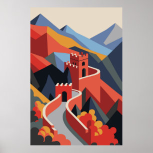 Große Mauer der China Poster