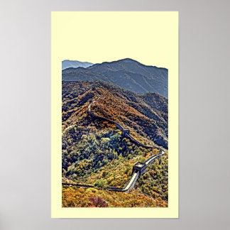 Große Mauer der China Poster