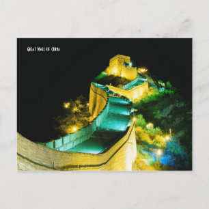 Große Mauer der China Postkarte