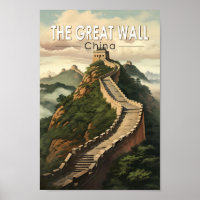 Große Mauer der China Reisen Vintag