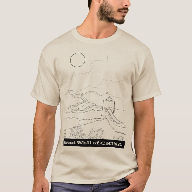 Große Mauer des T - Shirt der China (Vorderseite)