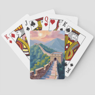 Große Mauer von China   Reise Malerei Spielkarten