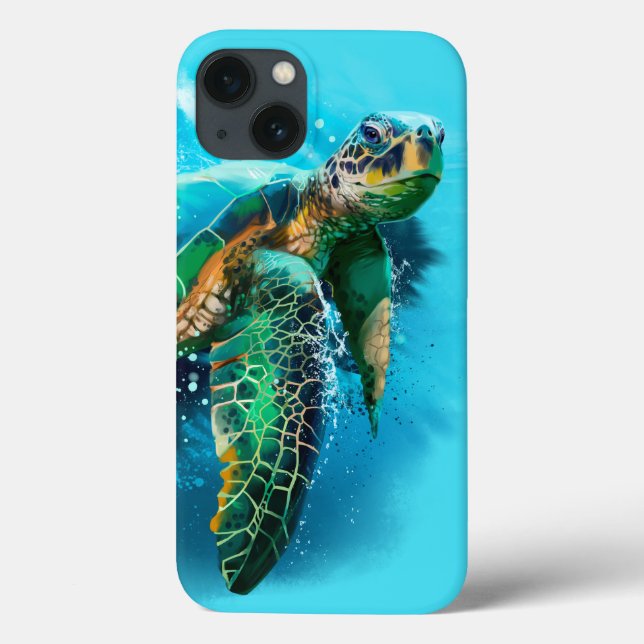 Große Meeresschildkröte Case-Mate iPhone Hülle (Rückseite)