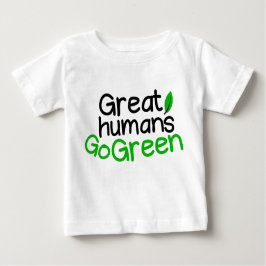 große Menschen grün Baby T-shirt