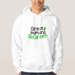 große Menschen grün Hoodie