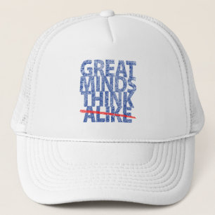 Große Minds denken blauer Text Truckerkappe