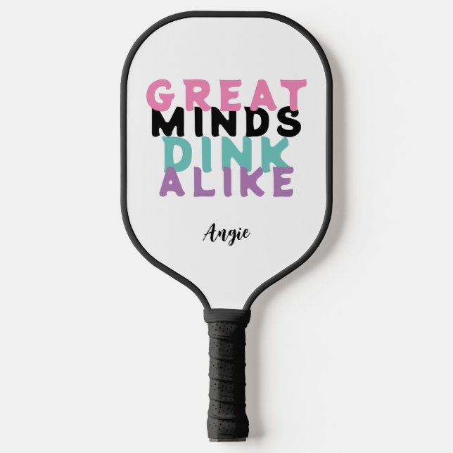 Große Minds verschwinden wie nach Maß Pickleball Schläger (Vorderseite)