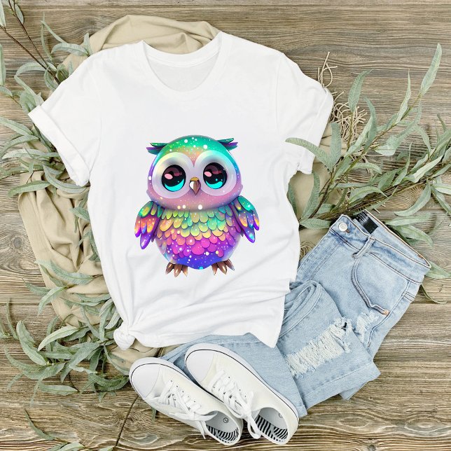 Große Mit Augen, weiße, gesprenkelte, mehrfarbige  T-Shirt (Von Creator hochgeladen)
