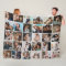 Große moderne 30-Foto-Collage-Flanelldecke