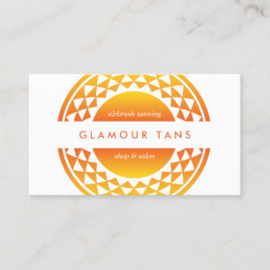 GROSSE MODERNE ORANGE SUN LOGO-GESCHÄFTSKARTE VISITENKARTE