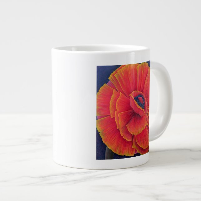 Große Mohnblume 2003 Jumbo-Tasse (Vorderseite Rechts)