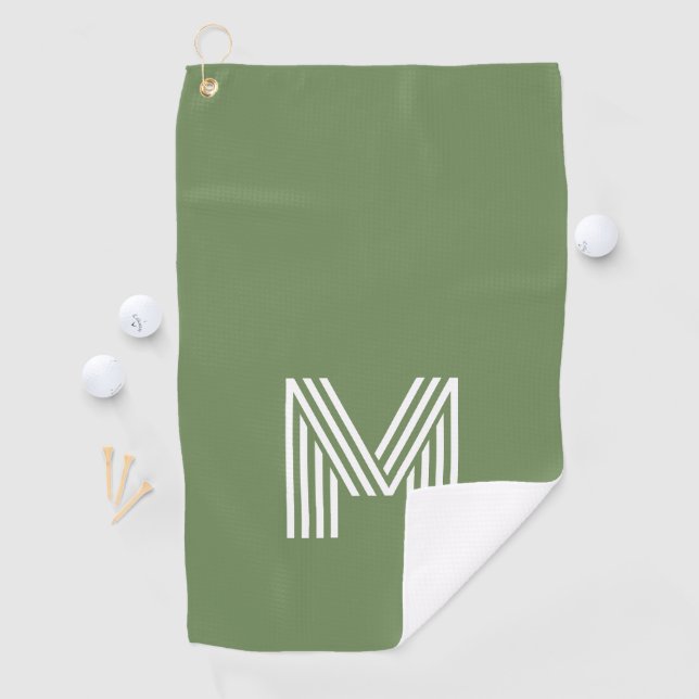 Große Monogramm des modernen Formats Golfhandtuch (Insitu)