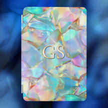 Große Monogramm oder Name auf Opal