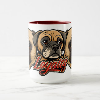 Große Mops-Tasse von Phil Elmore Tasse