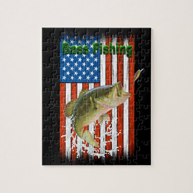 Große Mouth Bass Fishing USA (Vertikal)