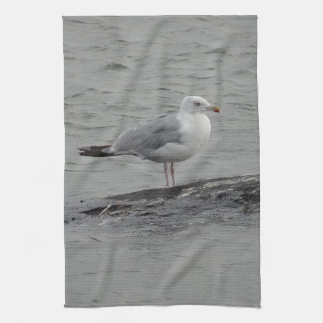 Große Möwe Geschirrtuch (Vertikal)