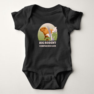 Große Nagetier-Begleiter-Club Capybara Baby Strampler