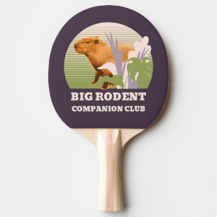 Große Nagetier-Begleiter-Club Capybara Tischtennis Schläger