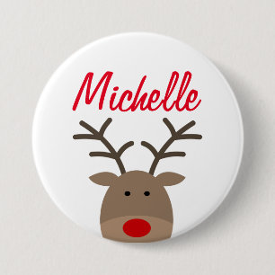 Große Namensschildknöpfe für Weihnachtsgebäck Button