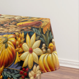 Grosse nappe de Thanksgiving brodée