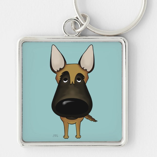 Große Nase Malinois Schlüsselanhänger (Vorne)