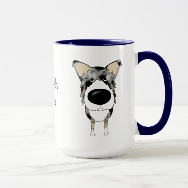 Große Nasen-glatter Collie Tasse (Rechts)