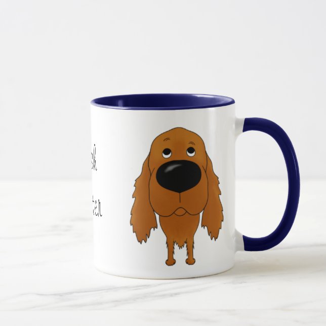 Große Nasen-Irischer Setter Tasse (Rechts)