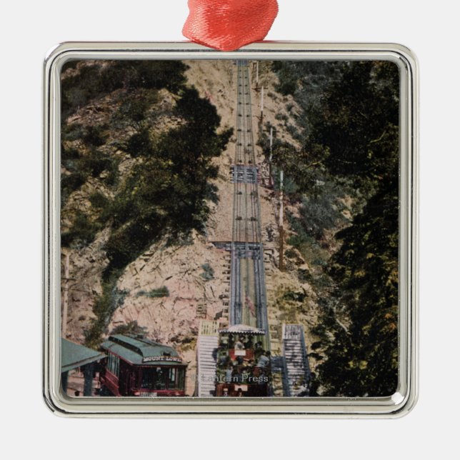 Große Neigungs-Eisenbahn-Ansicht Ornament Aus Metall (Vorne)