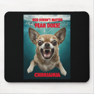 Größe nicht ...Angst tut! Aufkleber Mousepad