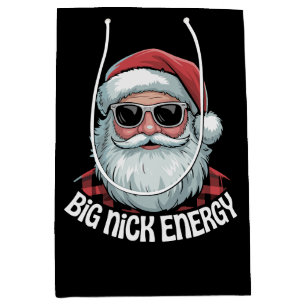 Große Nick Energie Lustige Santa Sonnenbrille Weih Mittlere Geschenktüte