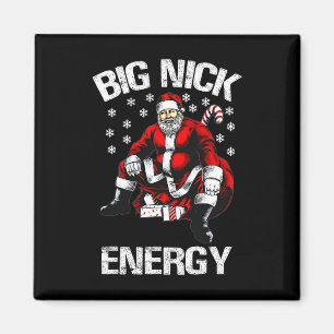 Große Nick Energie Lustiger Weihnachtsmann Weihnac Magnet