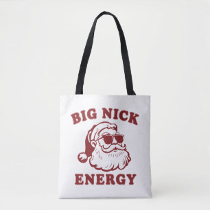Große Nick Energie Lustiger Weihnachtsmann Weihnac Tasche
