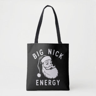 Große Nick Energie Lustiger Xmas Dicke Santa Claus Tasche